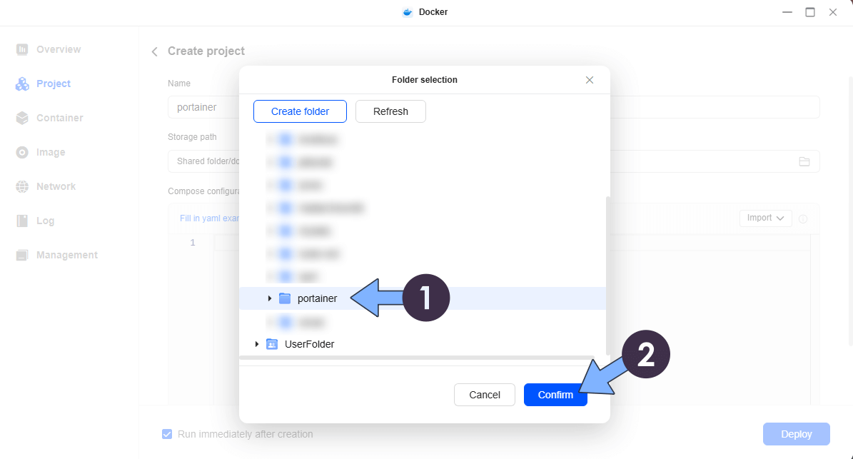 Portainer UGREEN NAS Docker Install 4