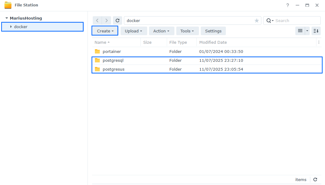 Postgresus Synology NAS Set up 1