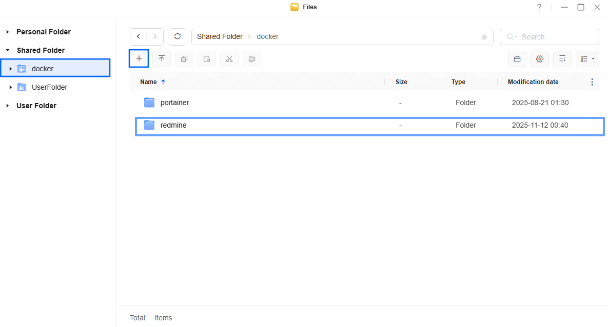 Redmine UGREEN NAS Set up 1 new