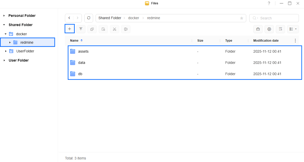 Redmine UGREEN NAS Set up 2 new