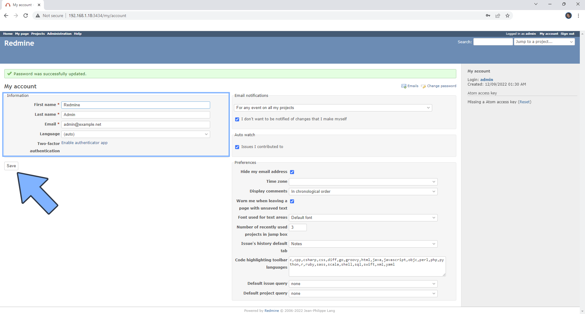 Redmine UGREEN NAS Set up 8