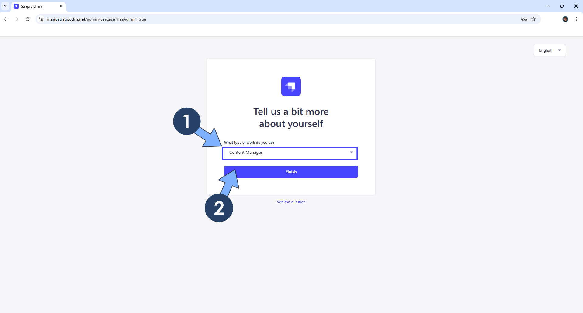 Strapi UGREEN NAS Set up 10