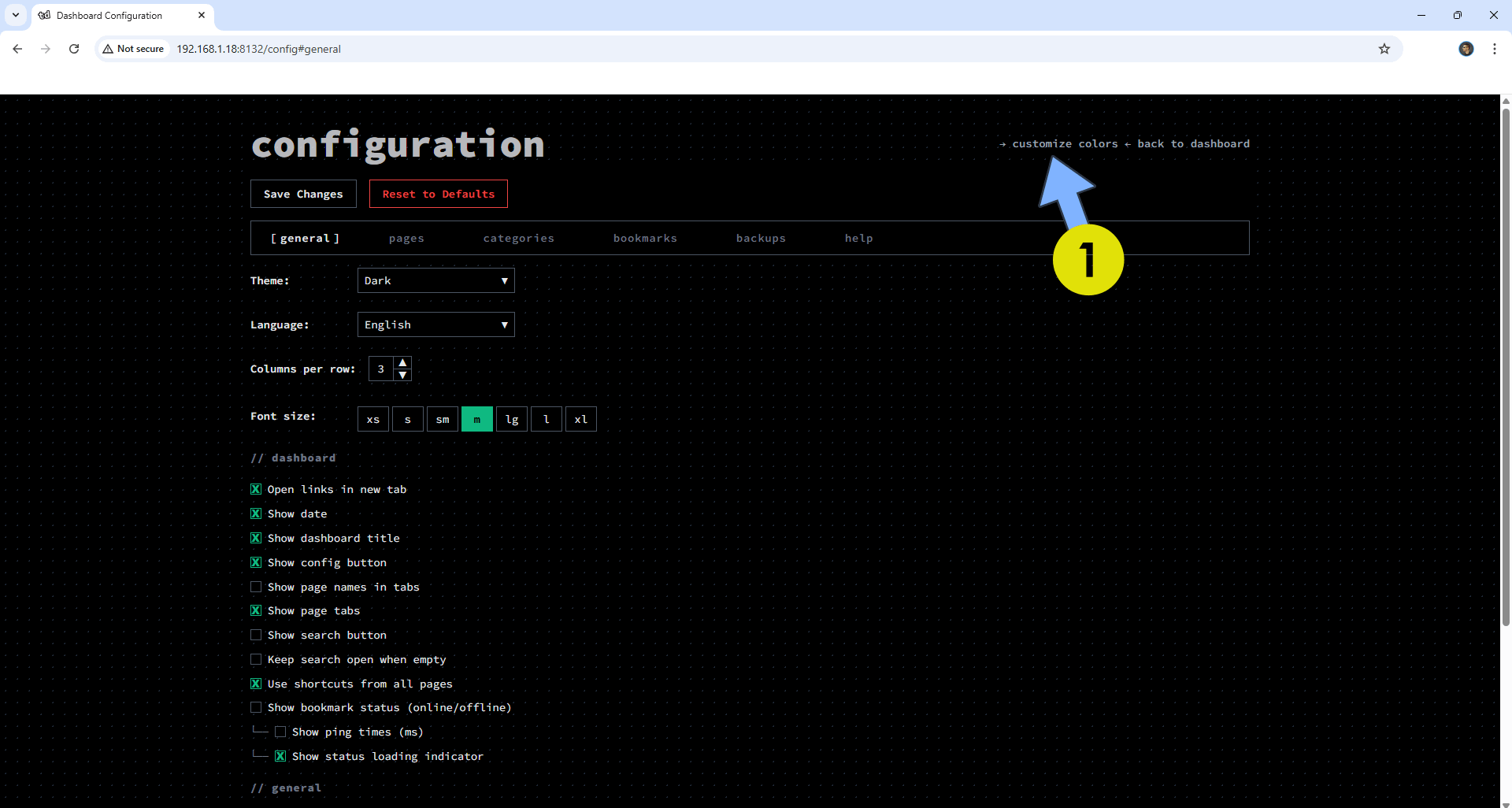 ThinkDashboard Synology NAS Set up 5