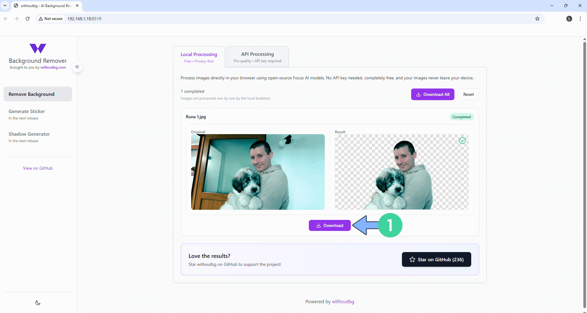 WithoutBG Synology NAS Set up 4