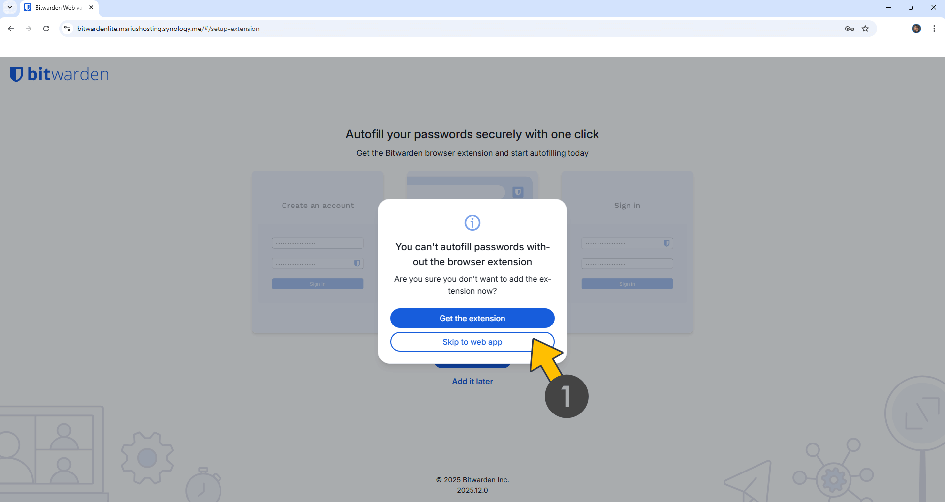 Bitwarden Lite Synology NAS Set up 16