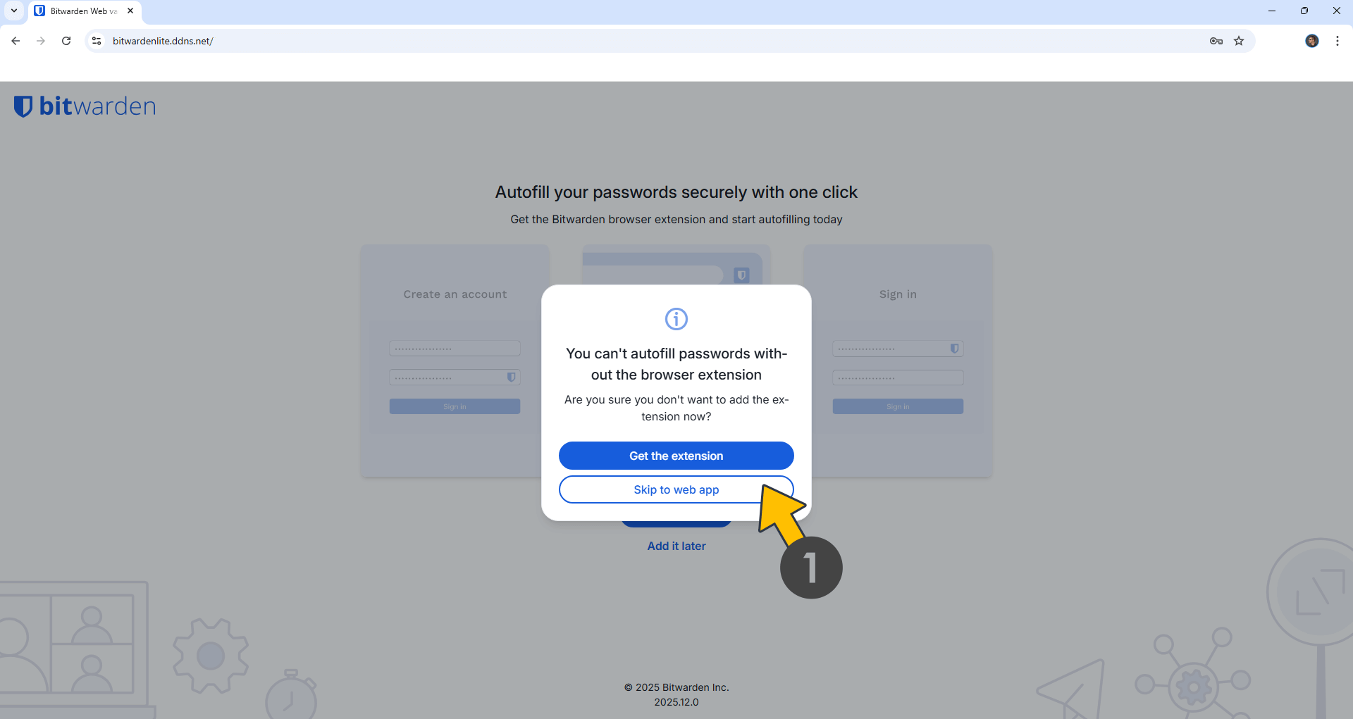 Bitwarden Lite UGREEN NAS Set up 13