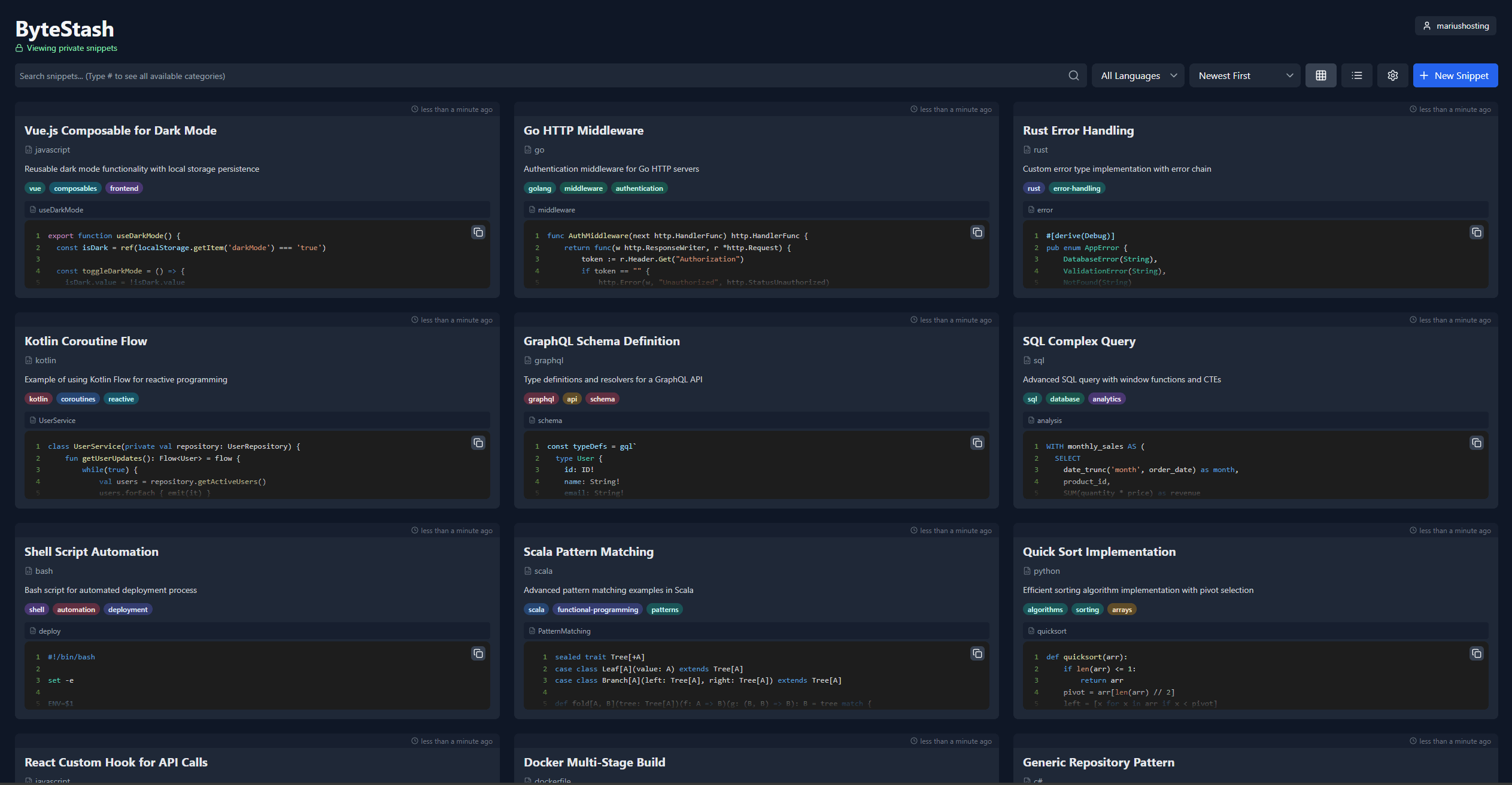 ByteStash UGREEN NAS Set up 8