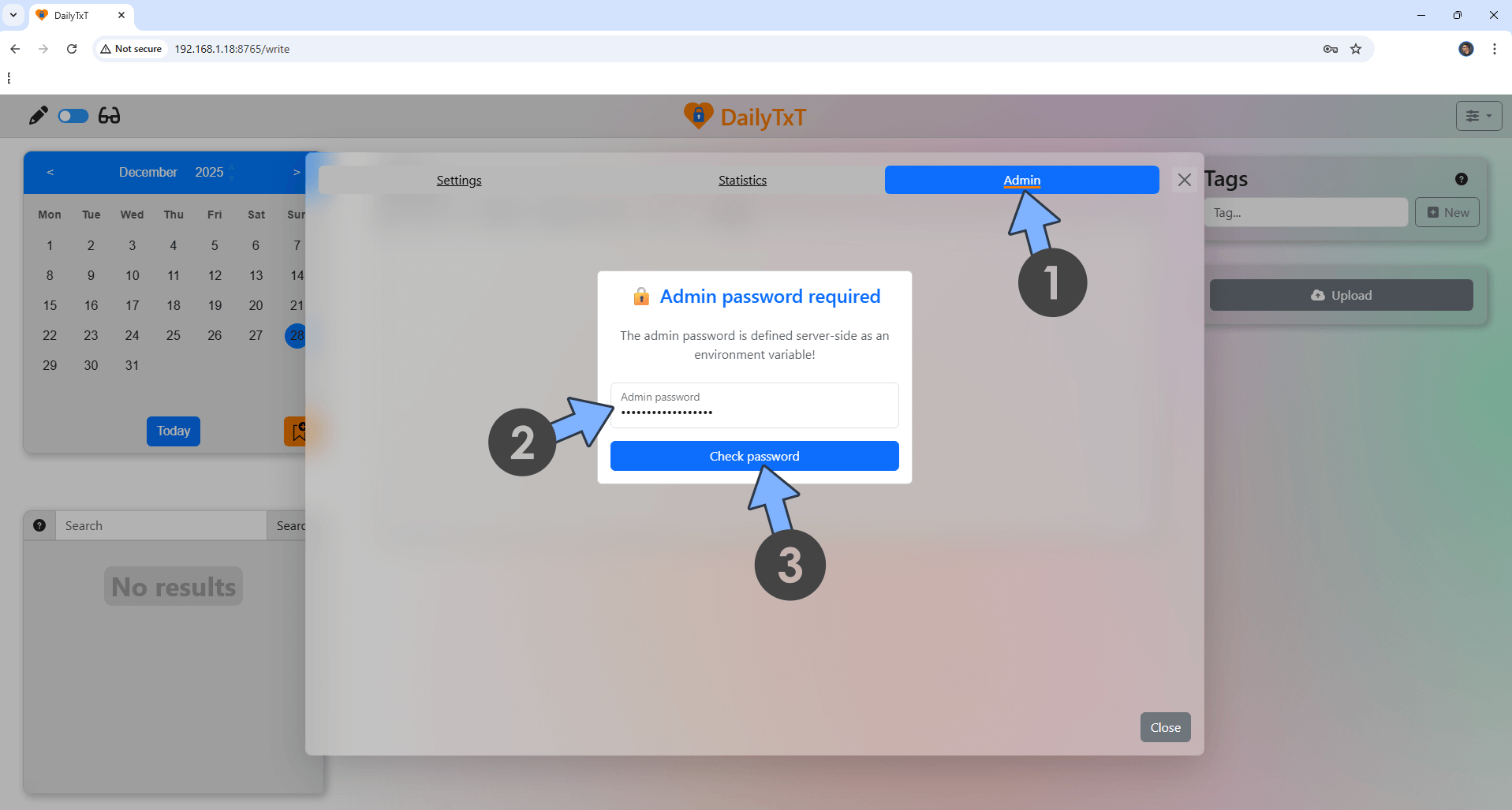 DailyTxT Synology NAS Portainer Set up 8