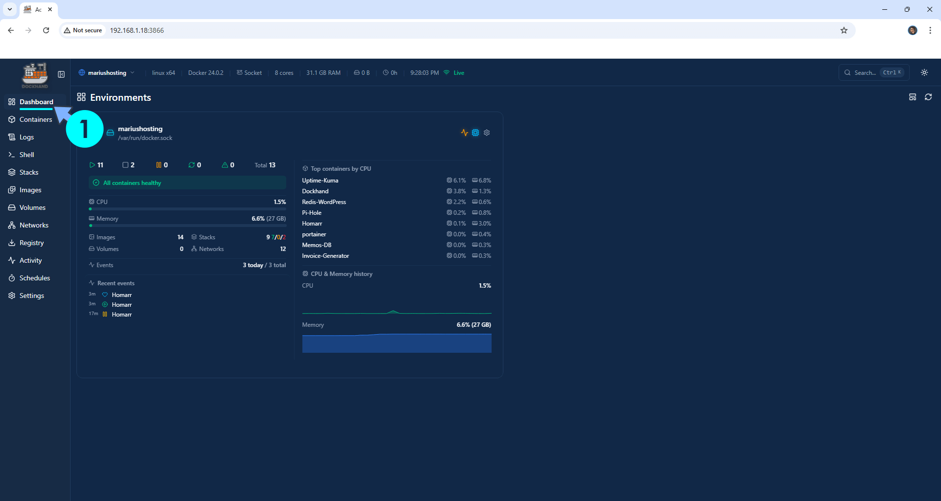 Dockhand Synology NAS Set up 12
