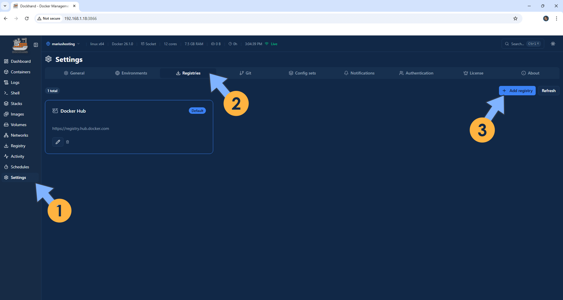 Dockhand Synology NAS Set up 13 new 2026