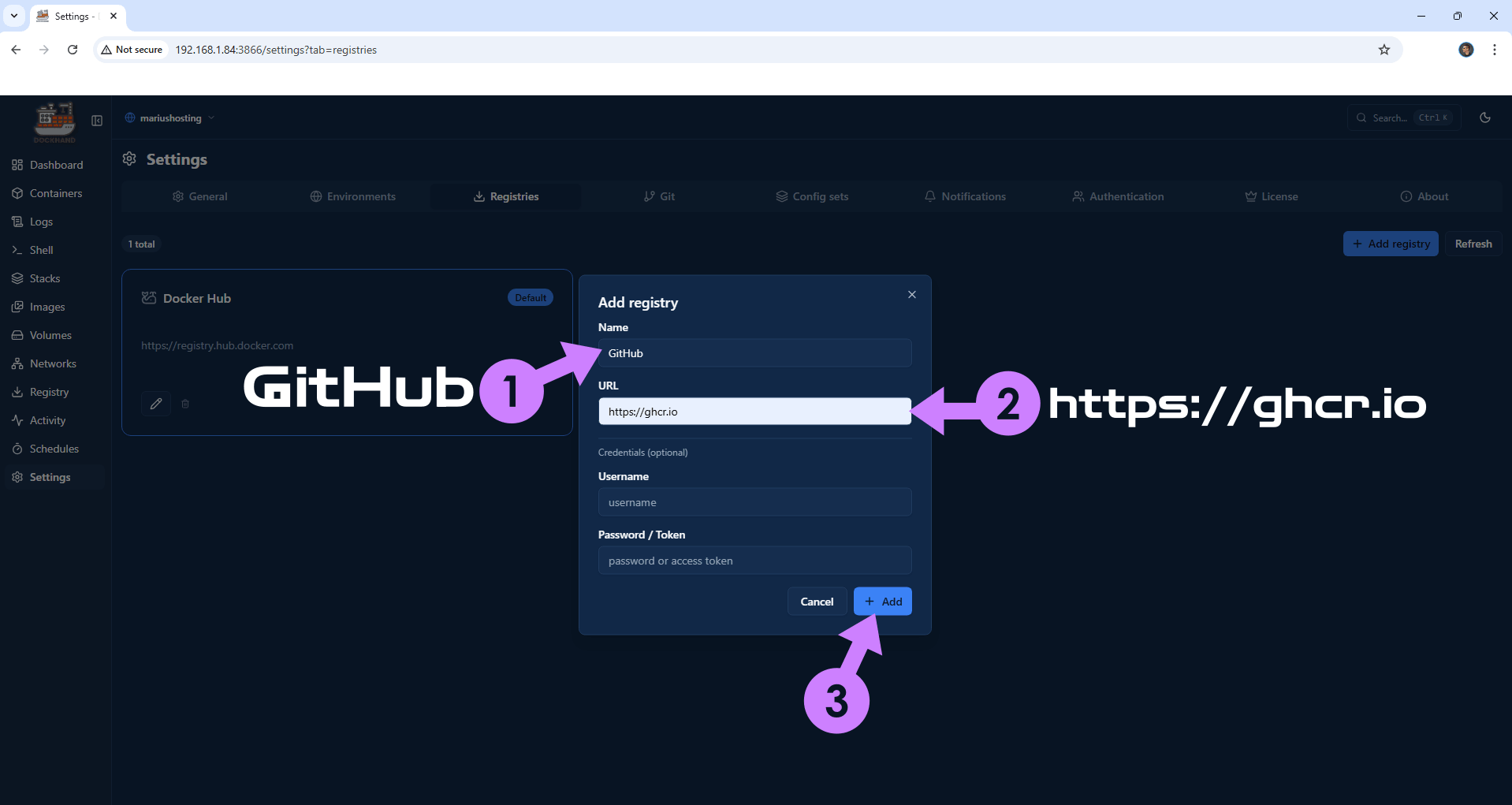 Dockhand Synology NAS Set up 14 new 2027