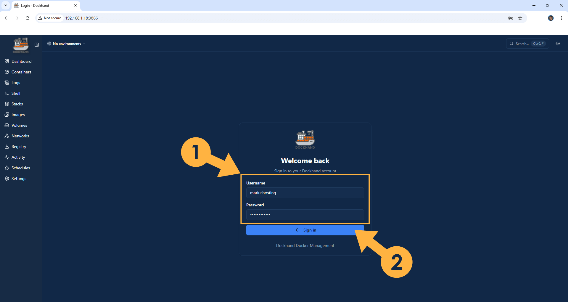 Dockhand Synology NAS Set up 18 new 2026