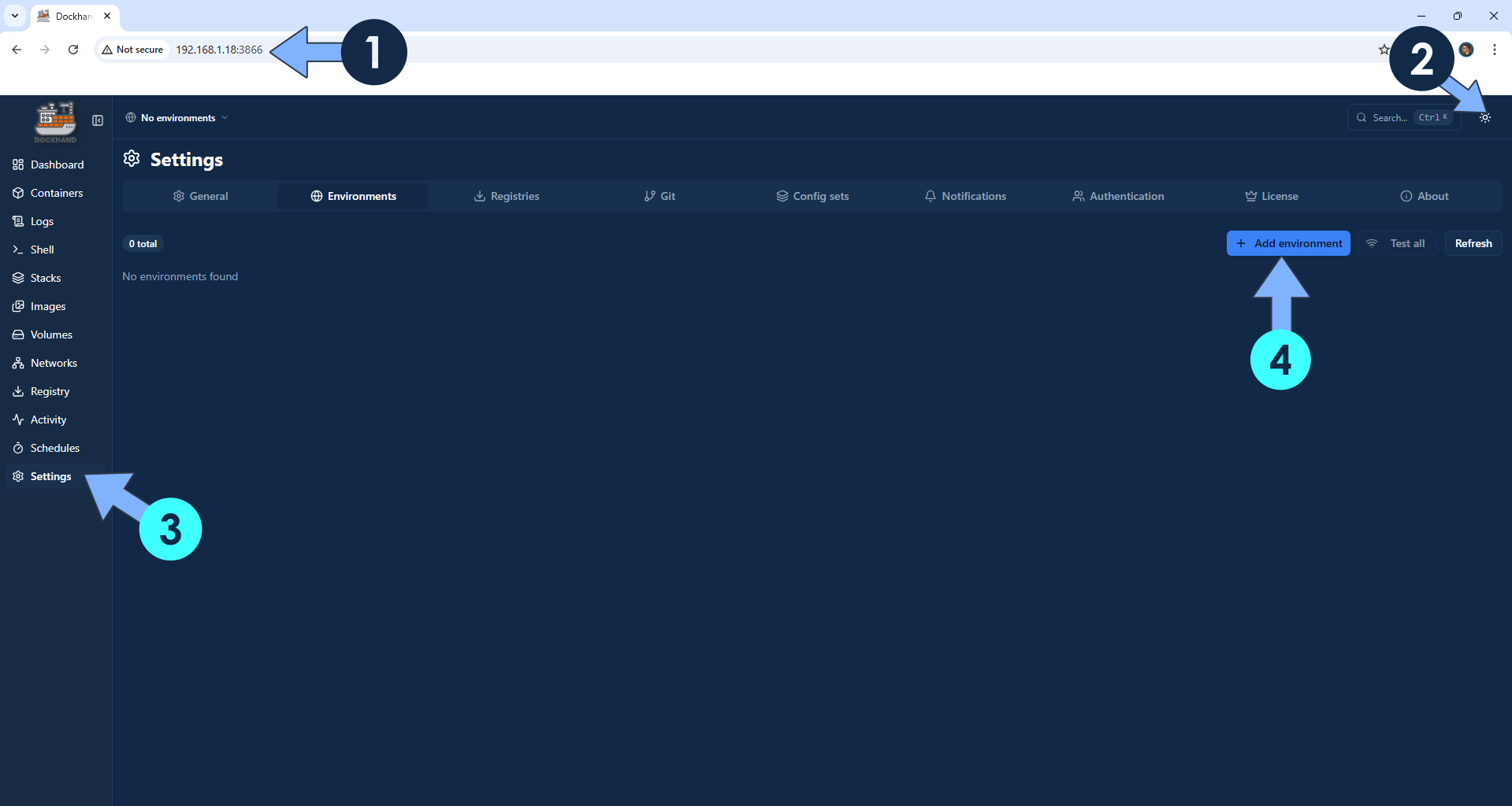 Dockhand Synology NAS Set up 5