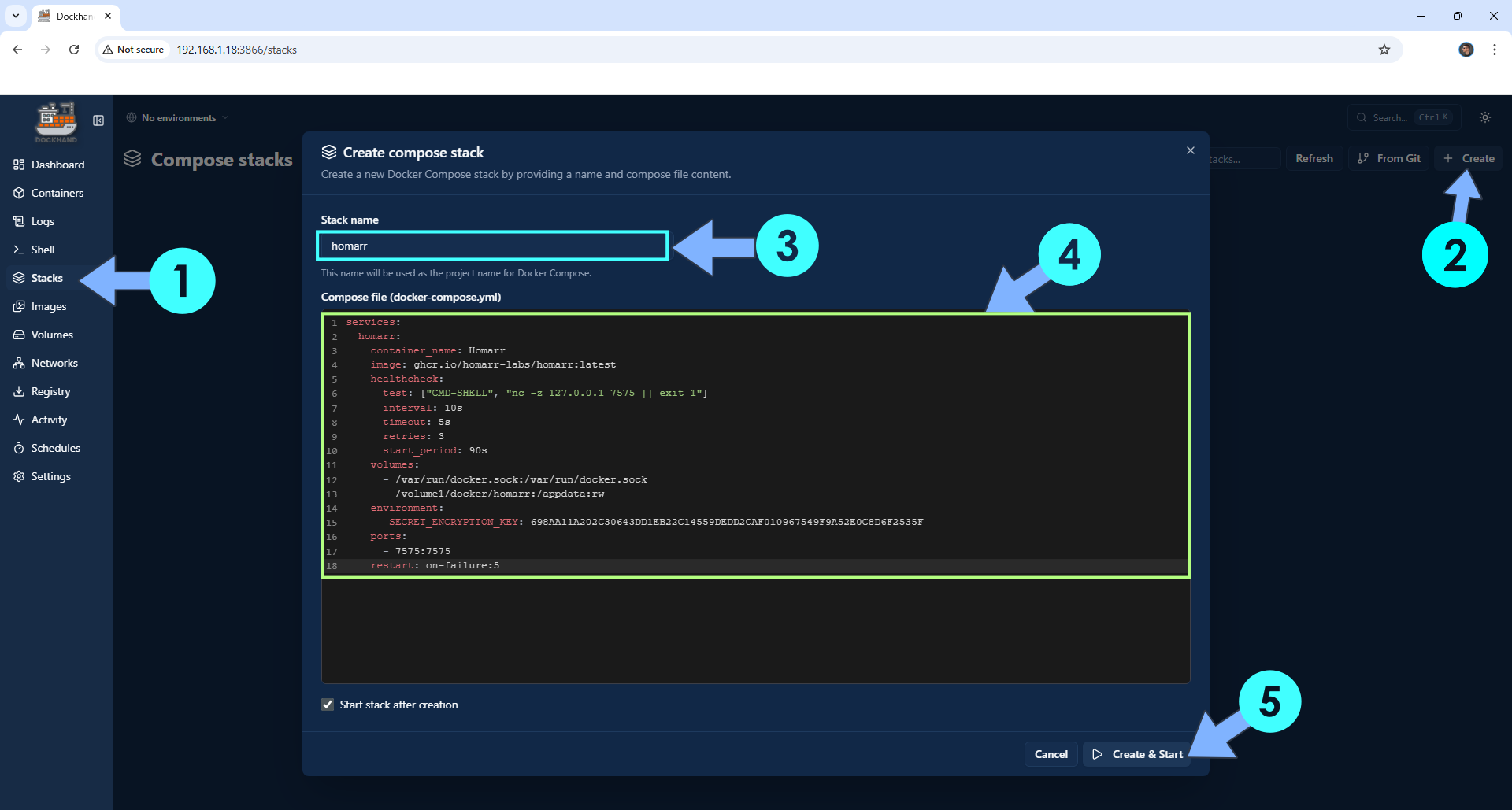Dockhand UGREEN NAS Docker Install 10