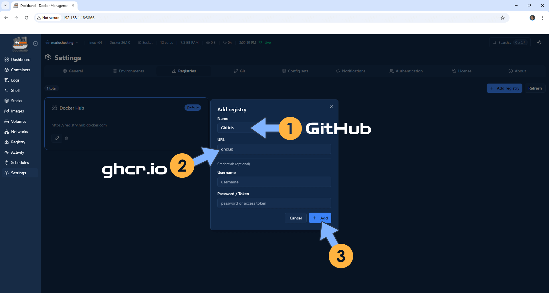 Dockhand UGREEN NAS Docker Install 17