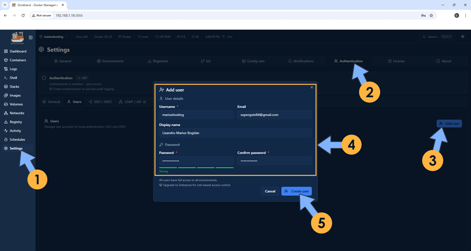 Dockhand UGREEN NAS Docker Install 19
