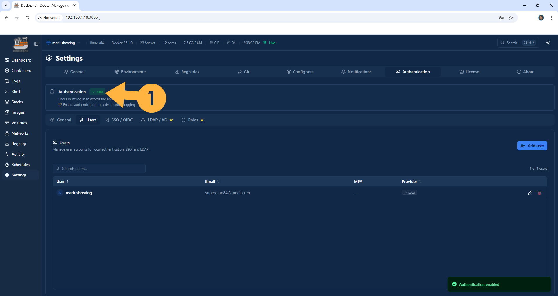 Dockhand UGREEN NAS Docker Install 20