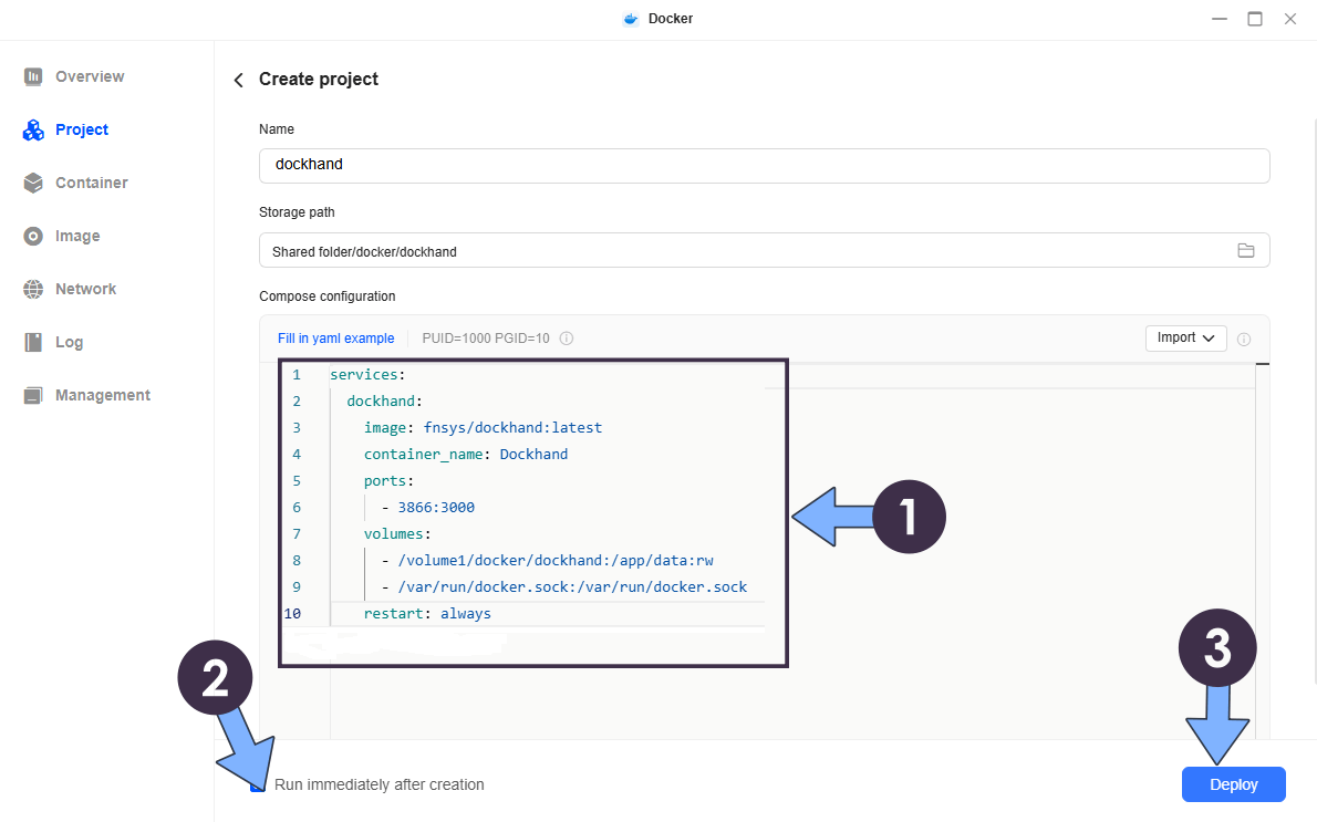 Dockhand UGREEN NAS Docker Install 5