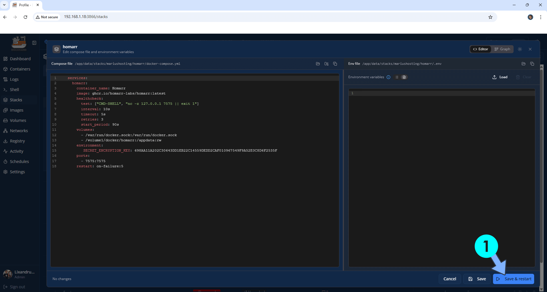 Dockhand UGREEN NAS Set up 10 new 2026