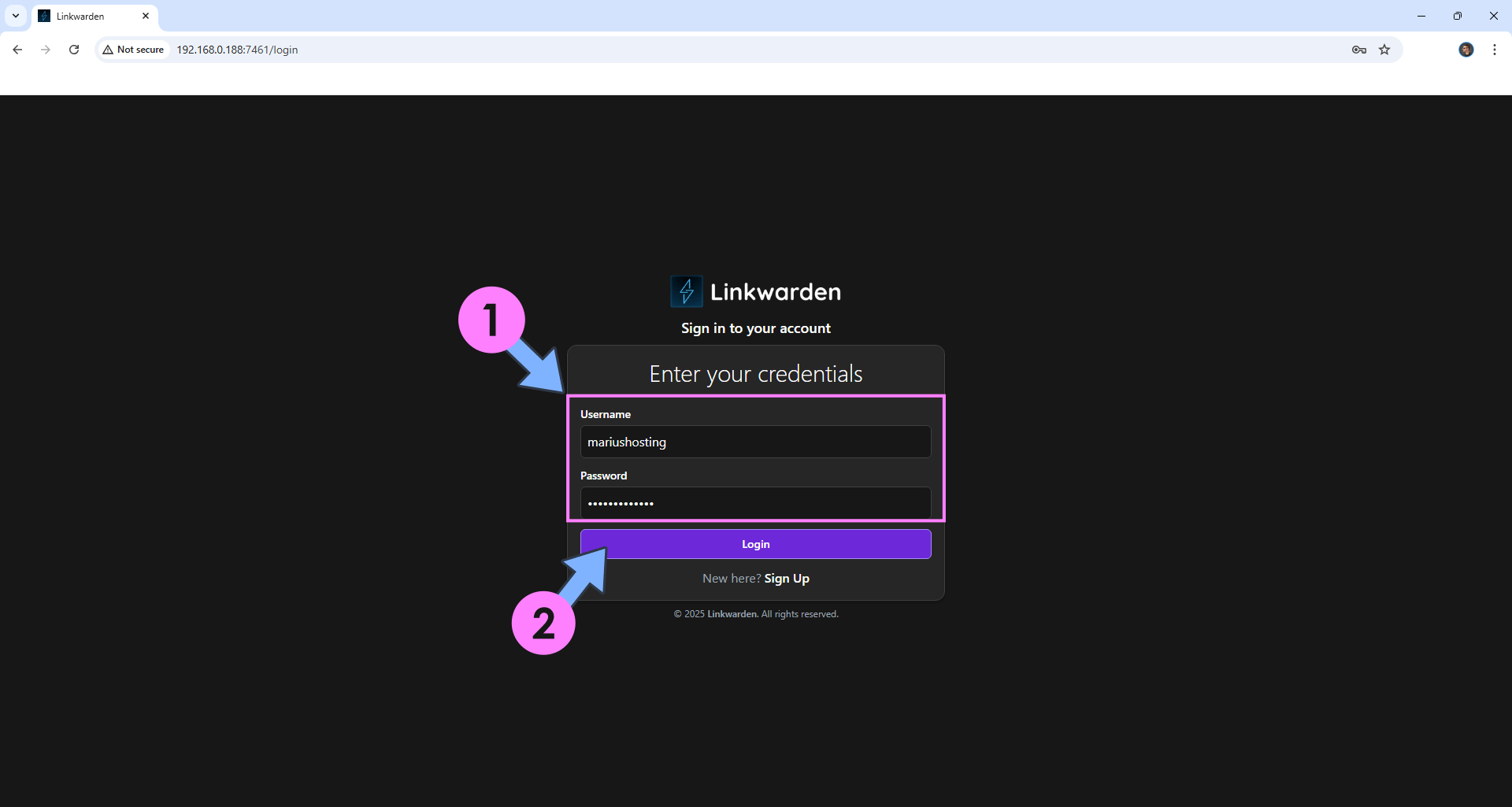 Linkwarden UGREEN NAS Set up 7