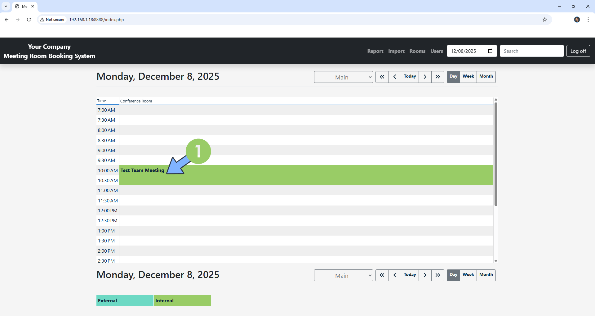 Meeting Room Booking System Synology NAS Set up 10