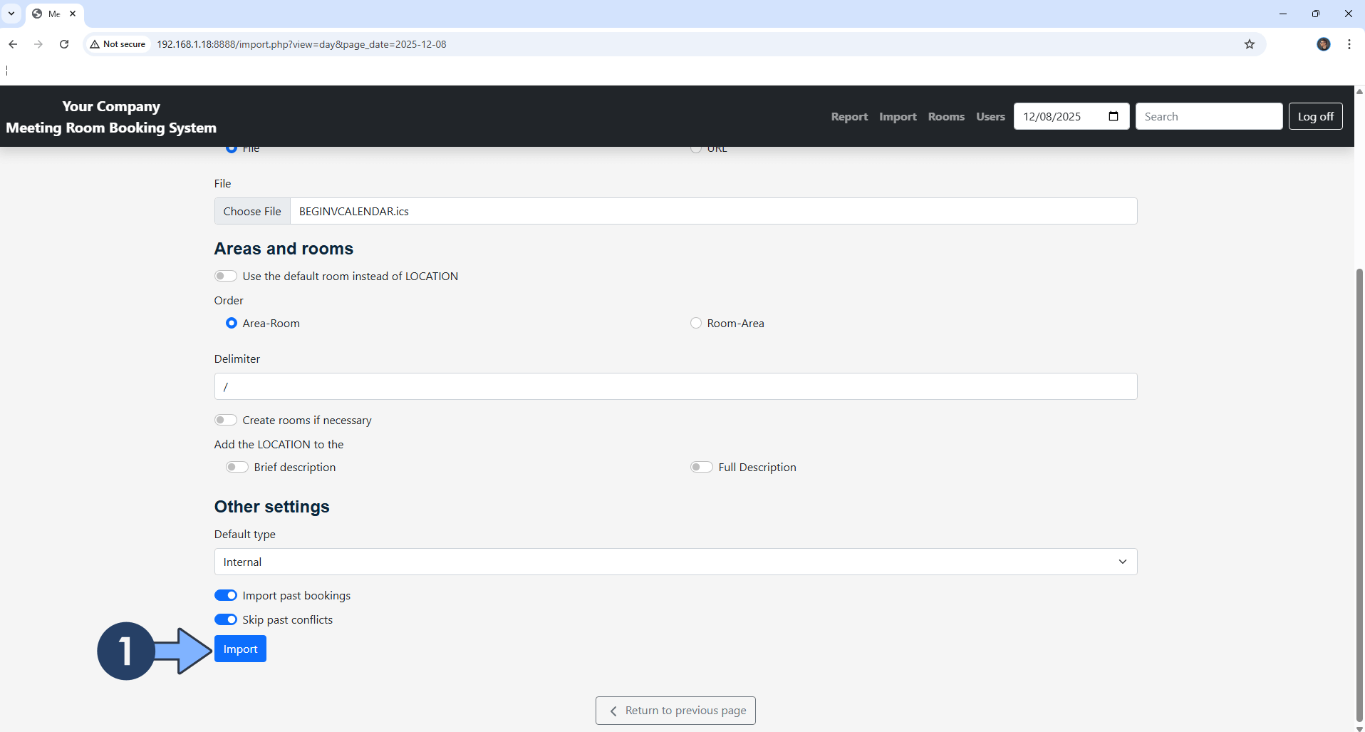 Meeting Room Booking System Synology NAS Set up 9