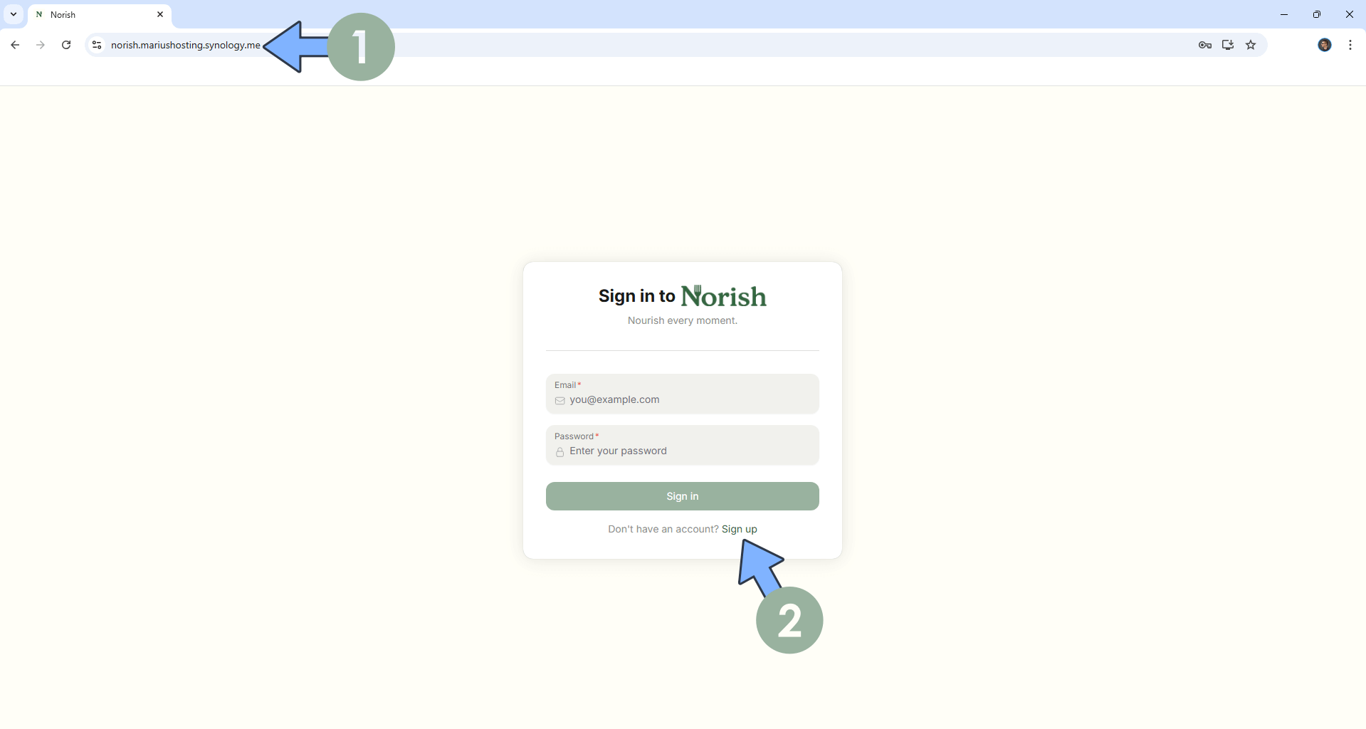 Norish Synology NAS Set up 8