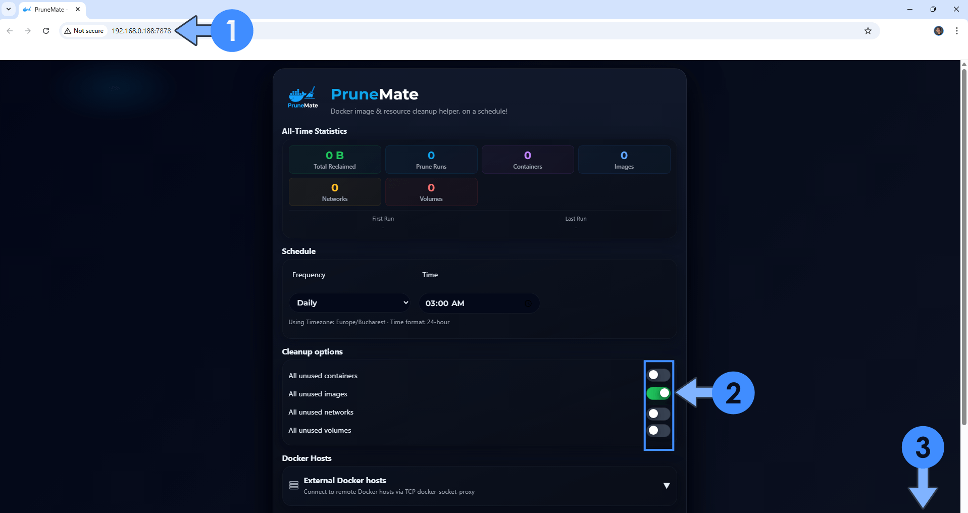 PruneMate Synology NAS Set up 5