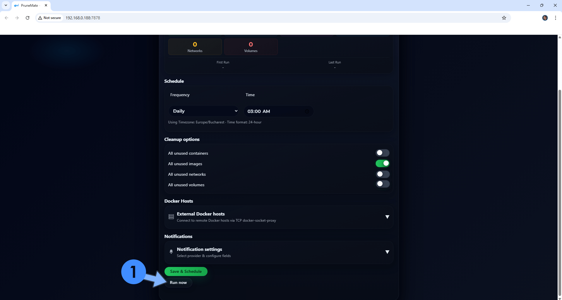 PruneMate Synology NAS Set up 6