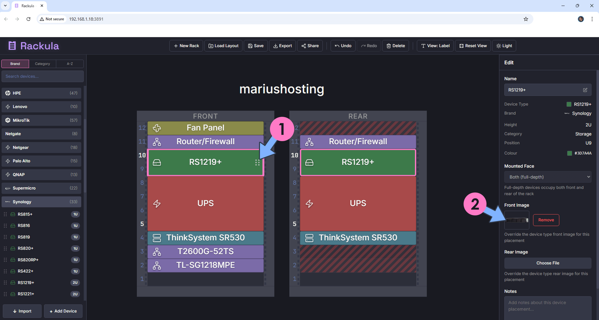 Rackula Synology NAS Set up 5