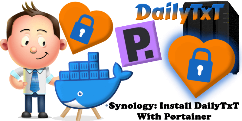 Synology Install DailyTxT With Portainer