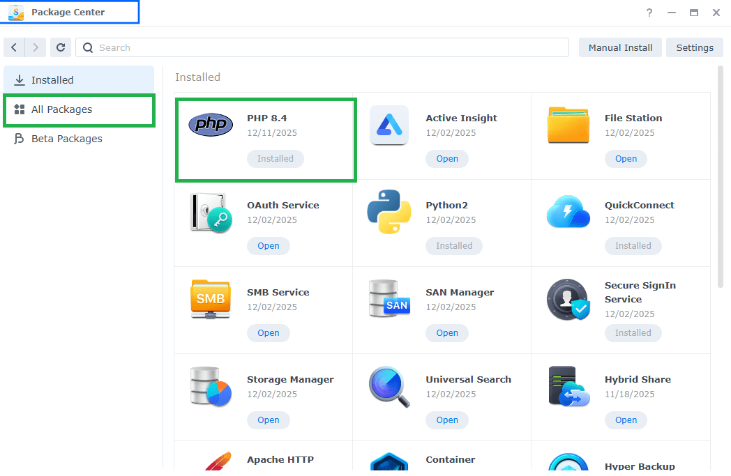 Synology PHP 8.4 Released 1