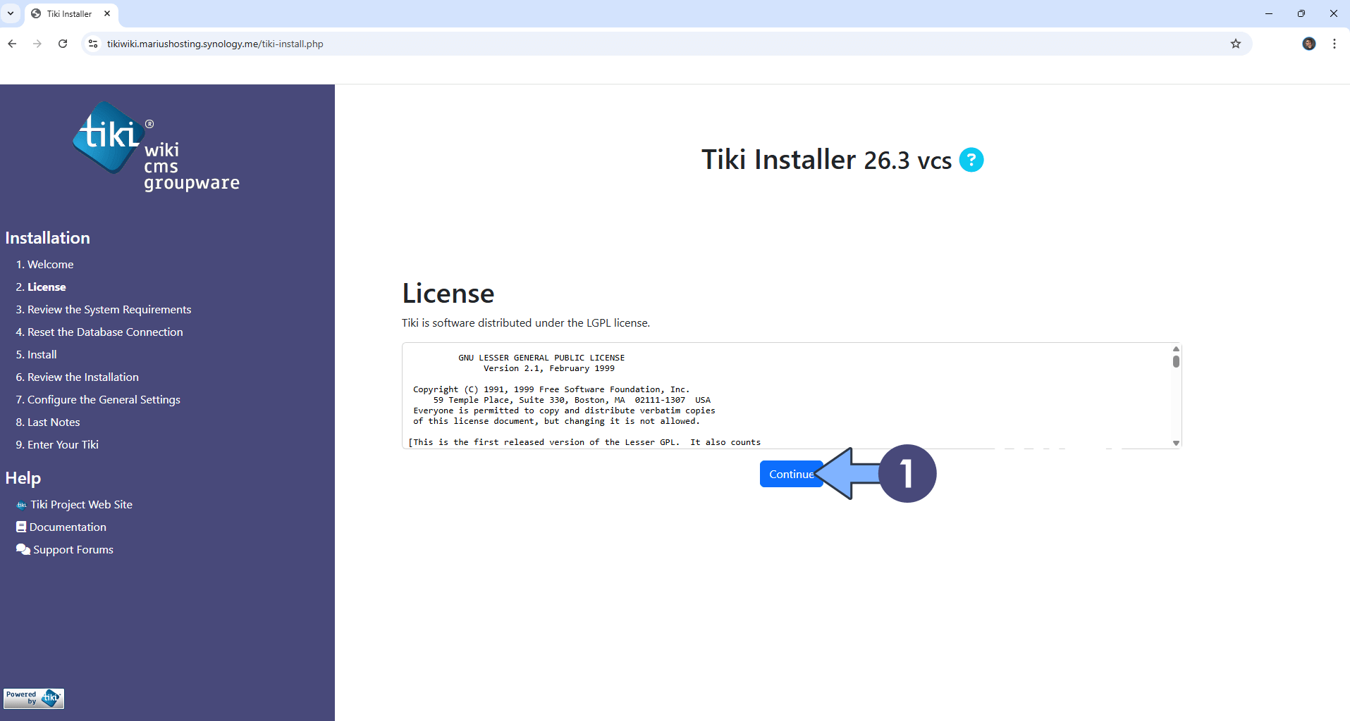 Tiki Wiki Synology NAS Set up 15