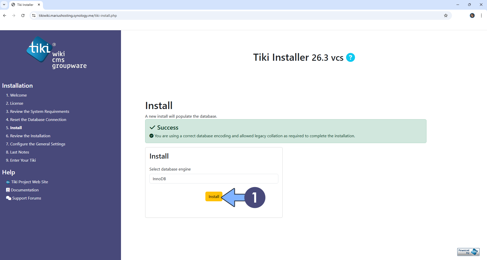 Tiki Wiki Synology NAS Set up 18