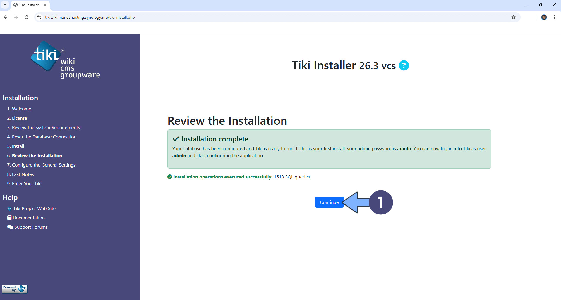 Tiki Wiki Synology NAS Set up 20