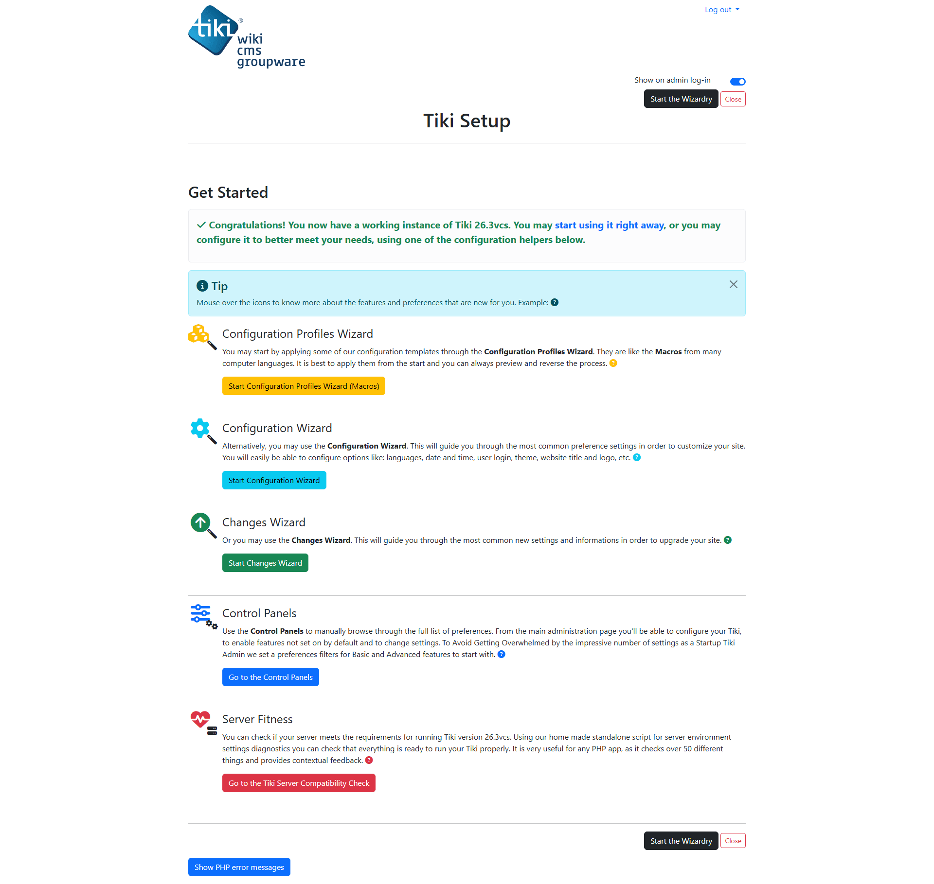 Tiki Wiki Synology NAS Set up 27