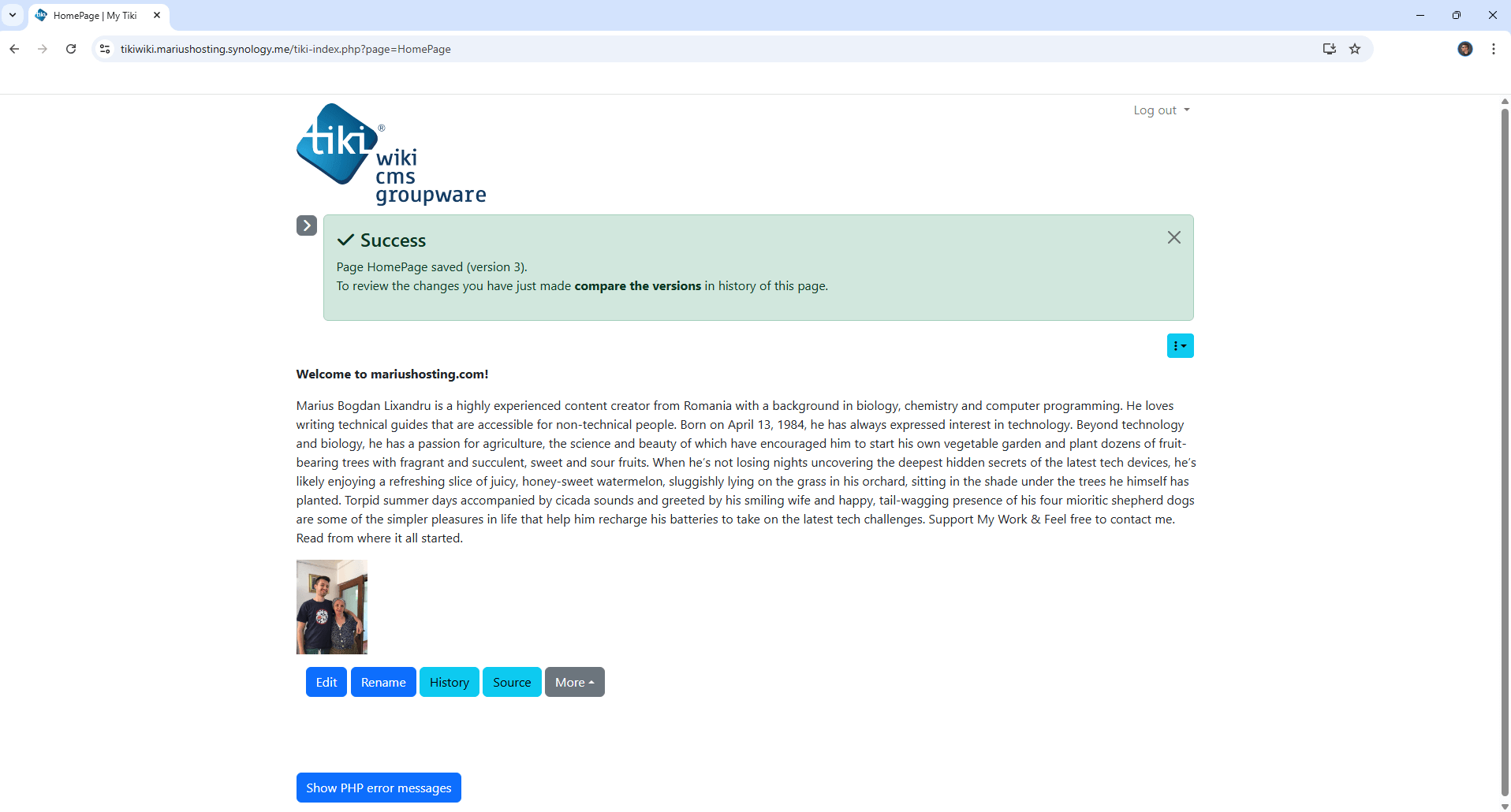 Tiki Wiki Synology NAS Set up 28