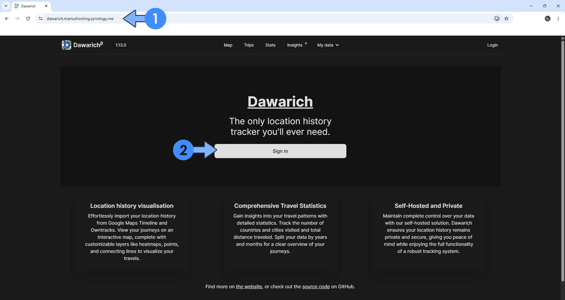 Dawarich UGREEN NAS Set up 9
