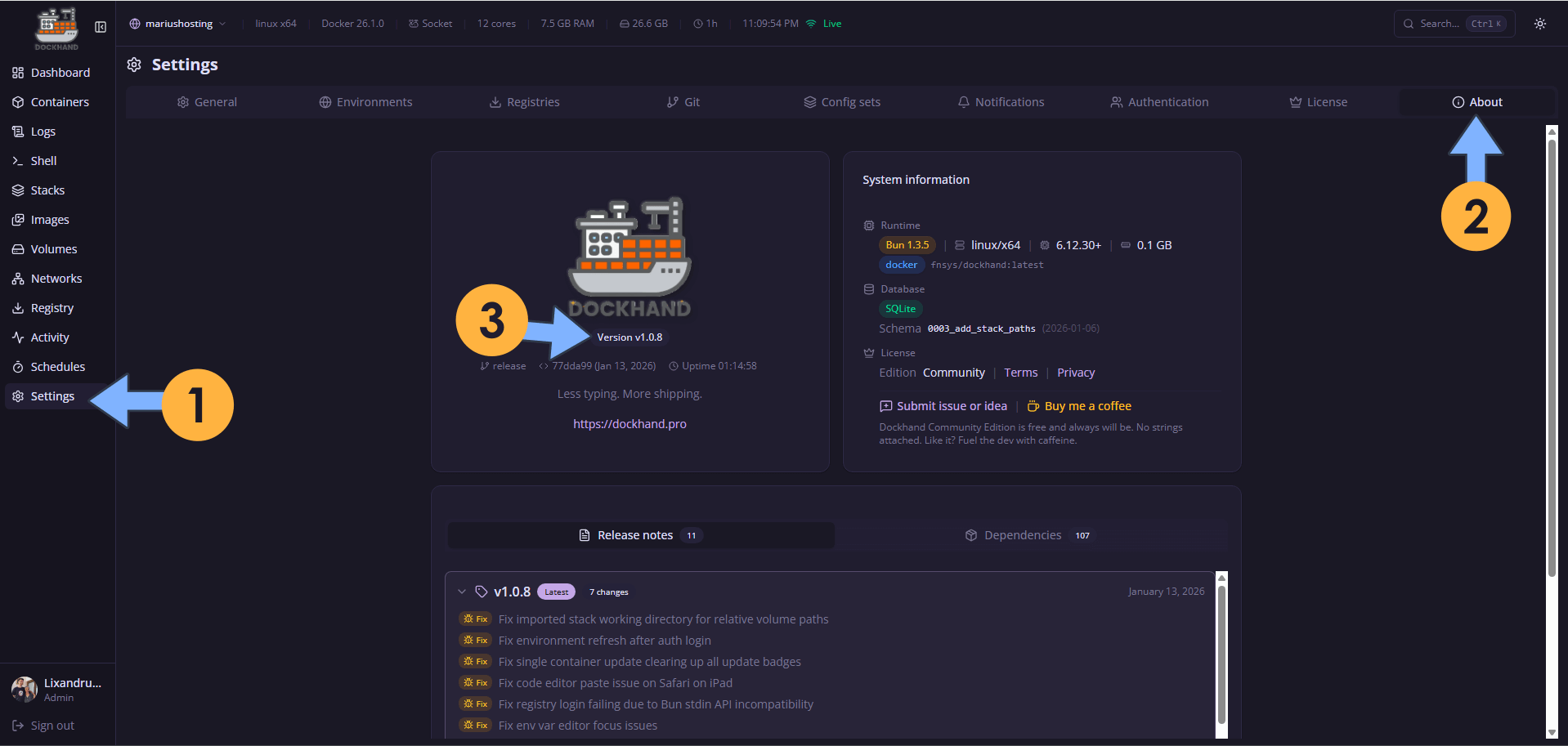Dockhand 1.0.8