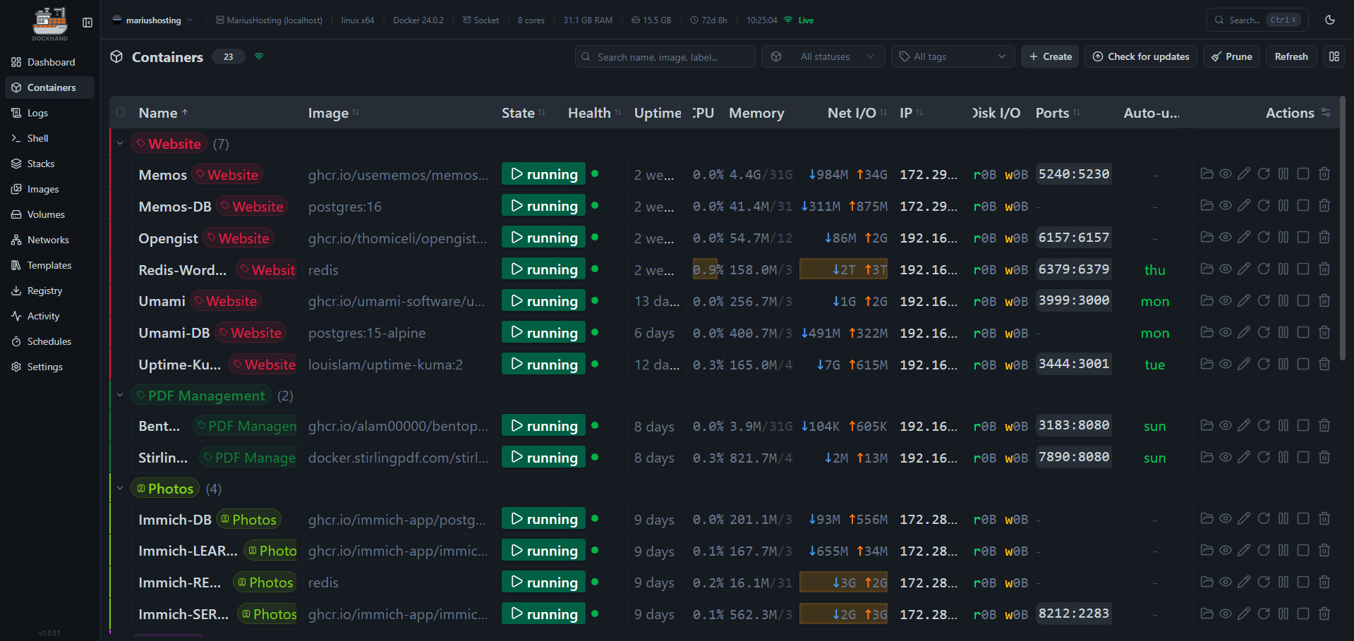Dockhand NAS homelab selfhost 11 2027