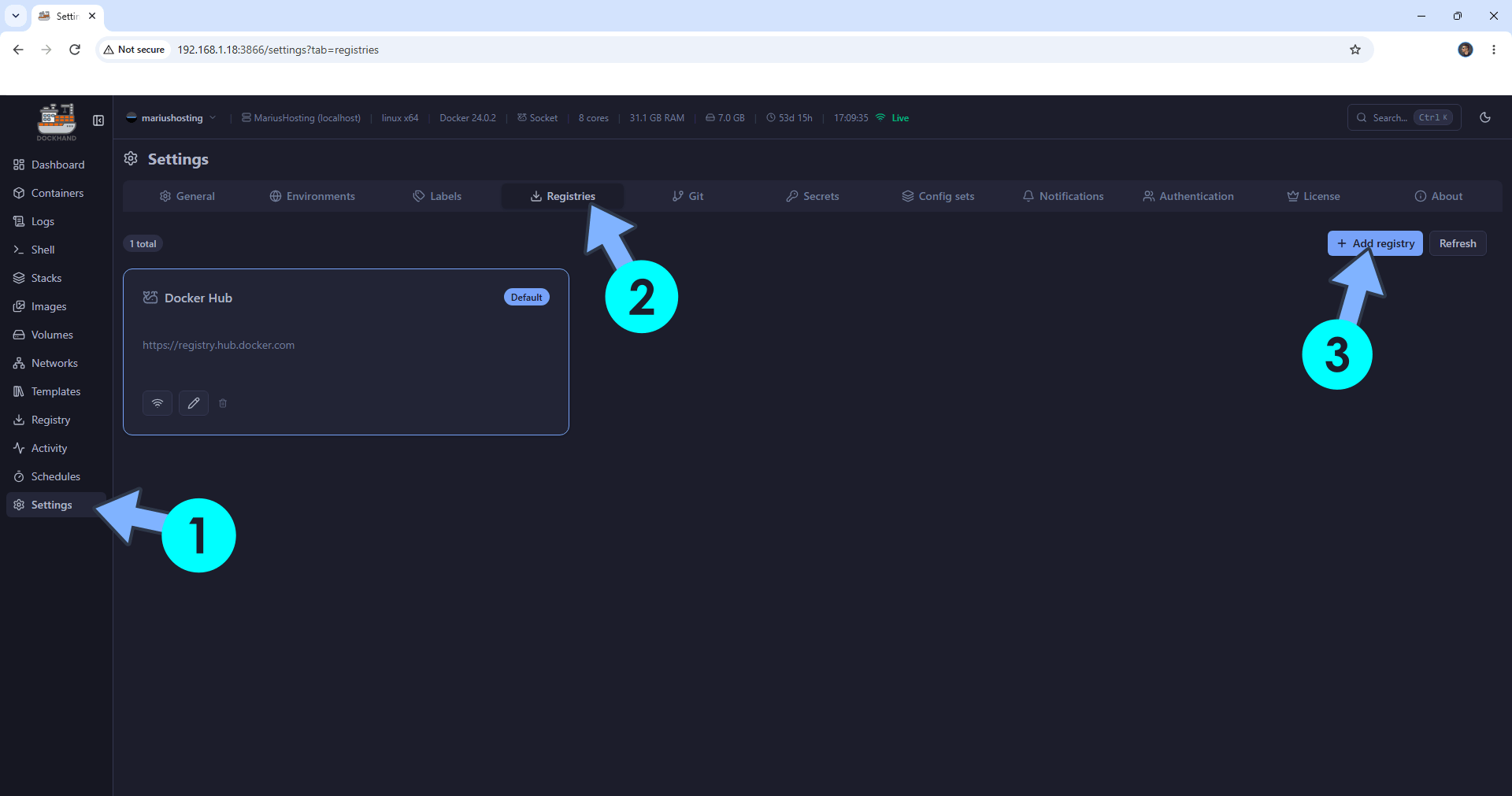 Dockhand Synology NAS guide installation 3