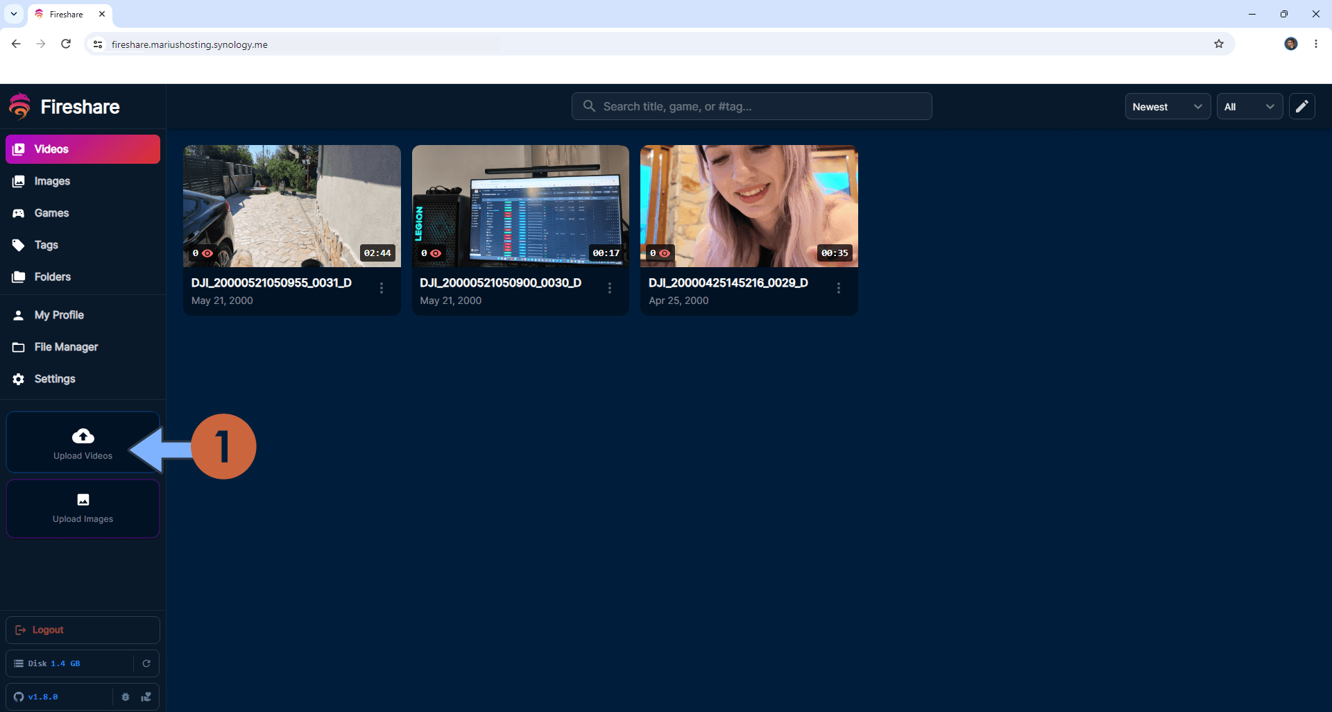 Fireshare Synology NAS Set up 11 new 2027