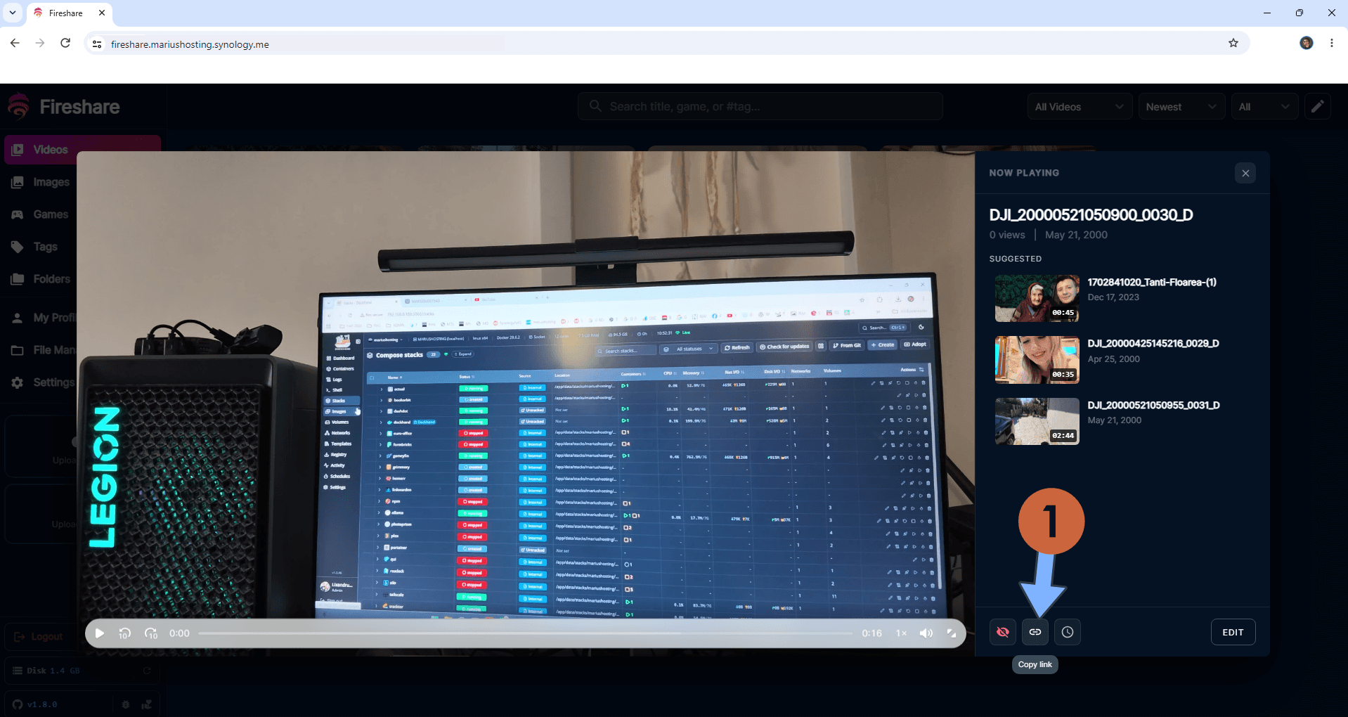 Fireshare Synology NAS Set up 13 new 2027