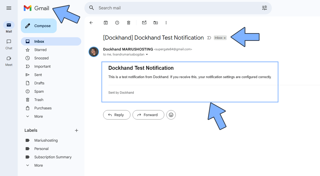 How to Set Up Email Notifications in Dockhand Set up 4