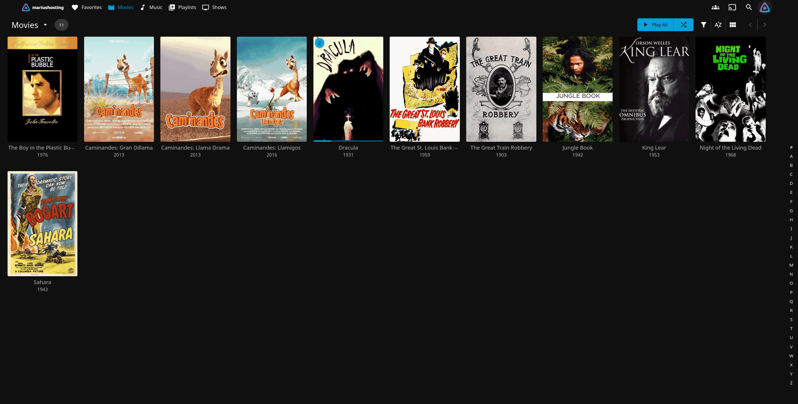 Jellyfin Synology NAS movies