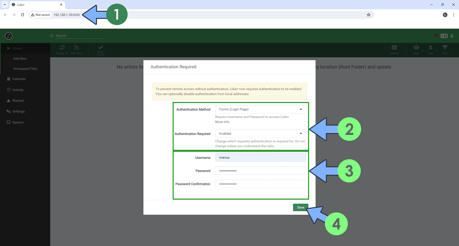 Lidarr UGREEN NAS Set up 5