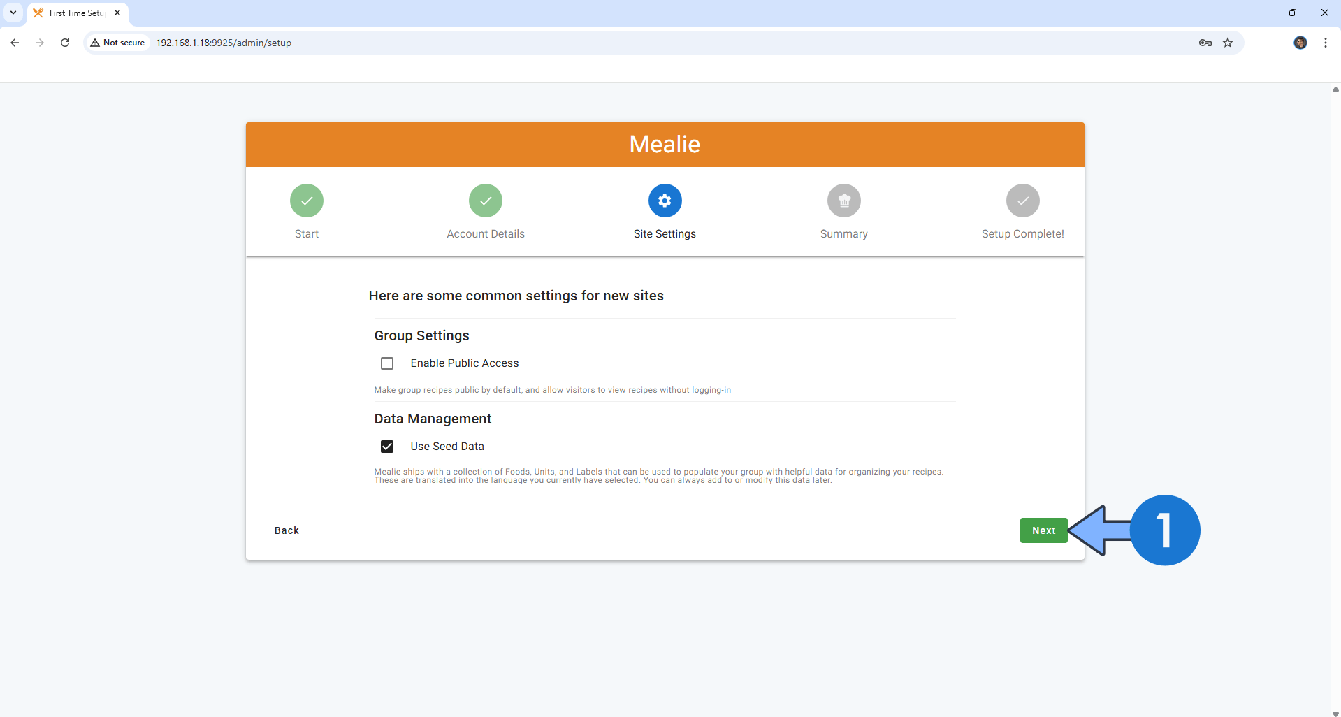 Mealie v3 Synology NAS Set up 7 new 2028
