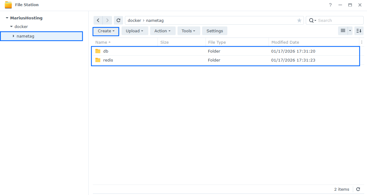 Nametag Synology NAS Set up 7