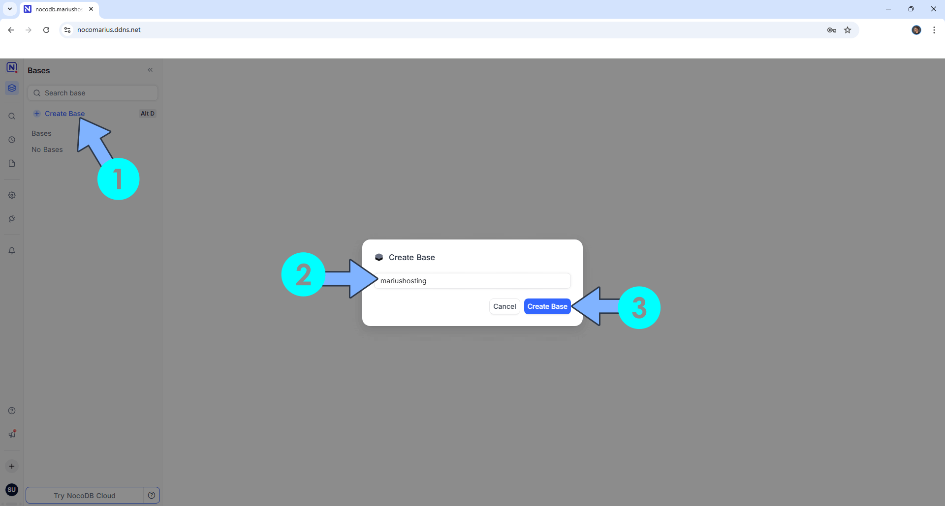 NocoDB UGREEN NAS Set up 10