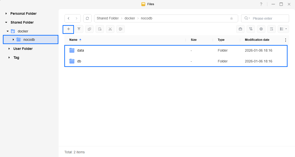 NocoDB UGREEN NAS Set up 3